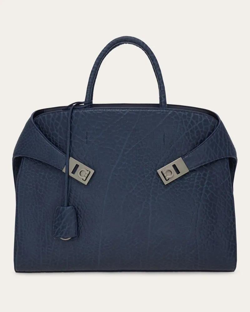 Ferragamo Uomo Borsa da lavoro Hug Blu Blu