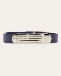 Ferragamo Uomo Bracciale con firma Argento Argento