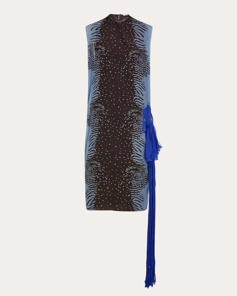 Ferragamo Donna Abito con fiore Multicolore Multicolore