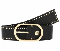 Cintura con borchie Fiesta in pelle nero 95 cm