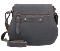 Borsa a tracolla Vintage Revival in pelle 21 cm marrone
