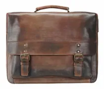 Ranger Cartella in pelle 40 cm Scomparto per computer portatile marrone