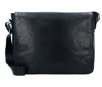 Cambridge Messenger Cartella pelle 38 cm scomparto Laptop nero