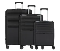 Travel Line 4000 Set di valigie a 4 ruote 3 pz. nero