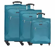 Travel Line 6400 Set di valigie a 2-4 rulli 3 pezzi. petrolio