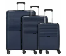 Travel Line 4000 Set di valigie a 4 ruote 3 pz. blu