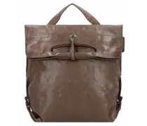 Nonna's Luxury Club Mrs. Mince Pie City Zaino in pelle 29 cm marrone