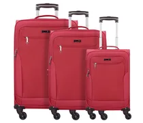 Travel Line 6804 Set di valigie a 4 ruote 3 pz. rosso