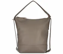 Vika Borsa a tracolla in pelle 23 cm grigio