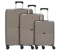 Travel Line 4000 Set di valigie a 4 ruote 3 pz. marrone