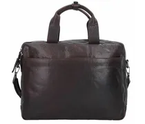 Coleman Cartella in pelle 38 cm Scomparto per computer portatile marrone