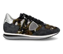 Sneakers Trpx Nere e Verde militare da Donna in Tessuto Tecnico