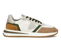 Sneakers Tropez 2.1 da Uomo Bianche e Verdi in Tessuto Tecnico