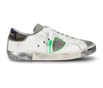 Sneaker basse Prsx uomo - bianco e verde