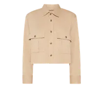 Camicia militare Dorette da Donna Marrone in Cotone