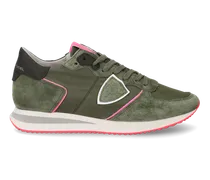 Sneaker basse Trpx donna - verde militare e rosa fluo