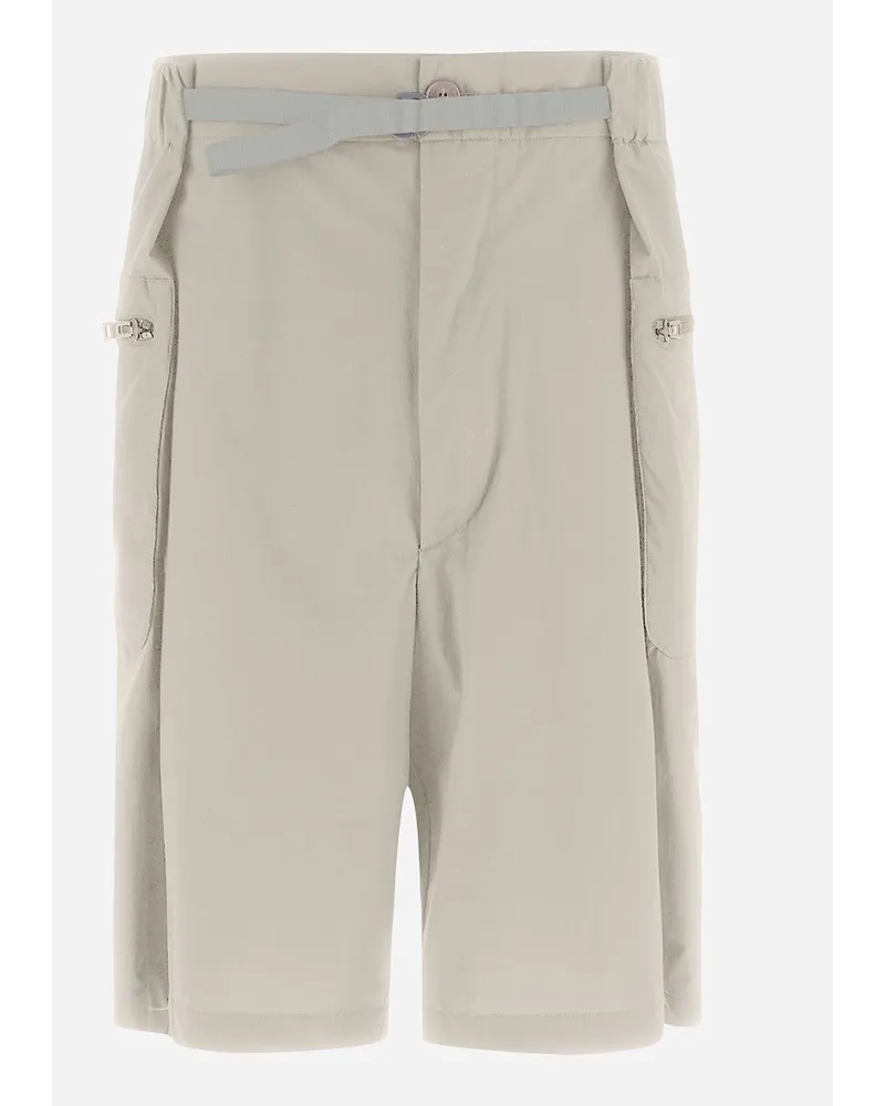 Herno Pantaloni Corti Globe In Eco Everyday Beige