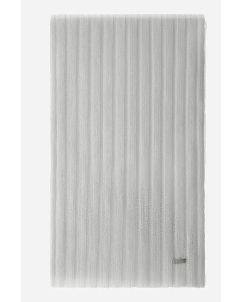 Herno Sciarpa Resort In Infinity Wool Rib Stucco