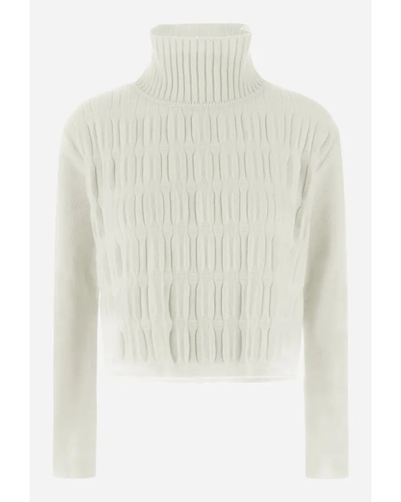 Herno Maglia Resort In Infinity 3d Bianco
