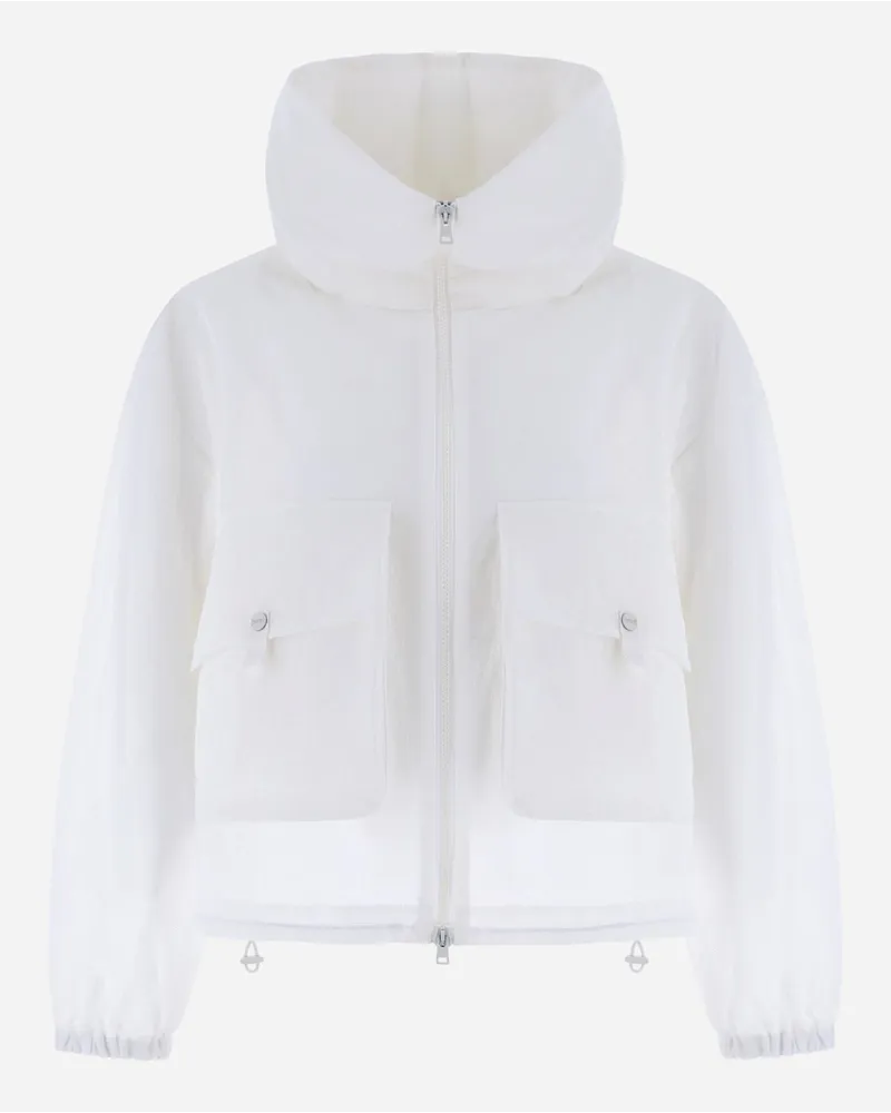 Herno Bomber In 3d Ripstop Bianco