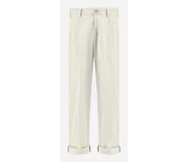 Pantaloni In Delon - Uomo Pantaloni Bianco