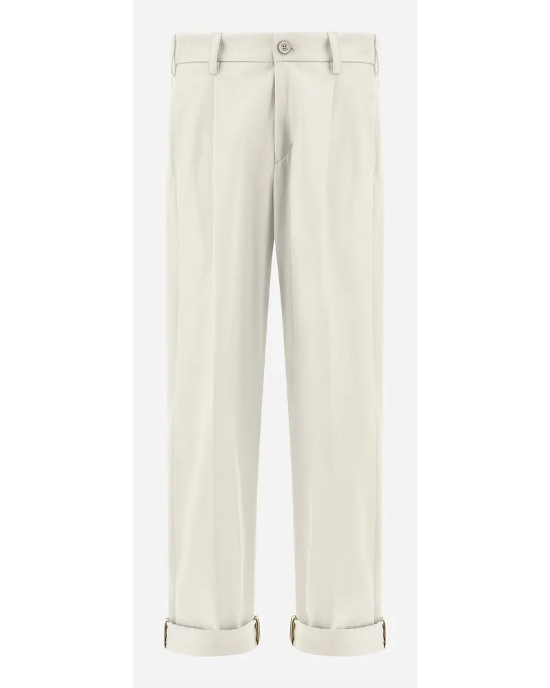 Herno Pantaloni In Delon Bianco