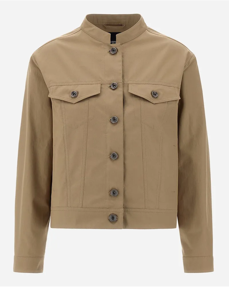 Herno Giacca In Tigri Camel