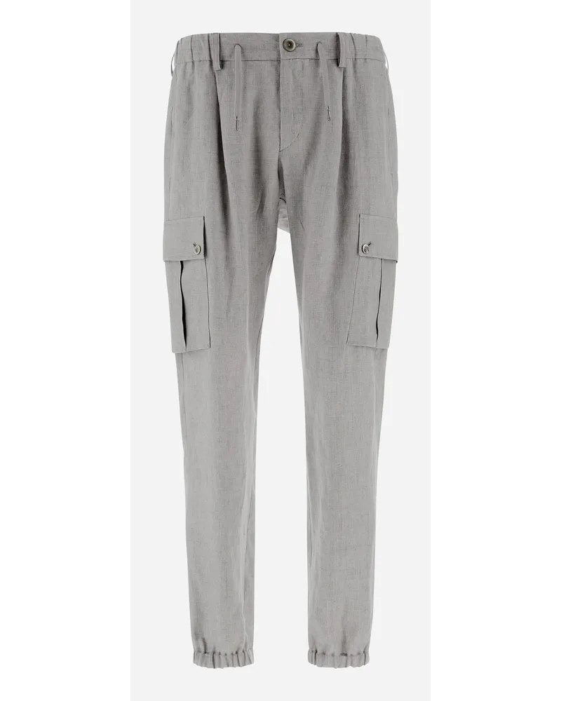 Herno Pantaloni Resort In New Lino Chantilly