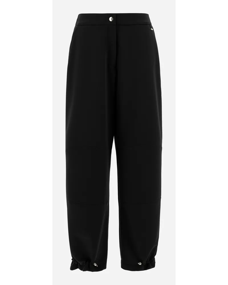 Herno Pantaloni In Viscose Effect Nero