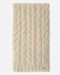 Herno Sciarpa Resort In Infinity Braid Bianco