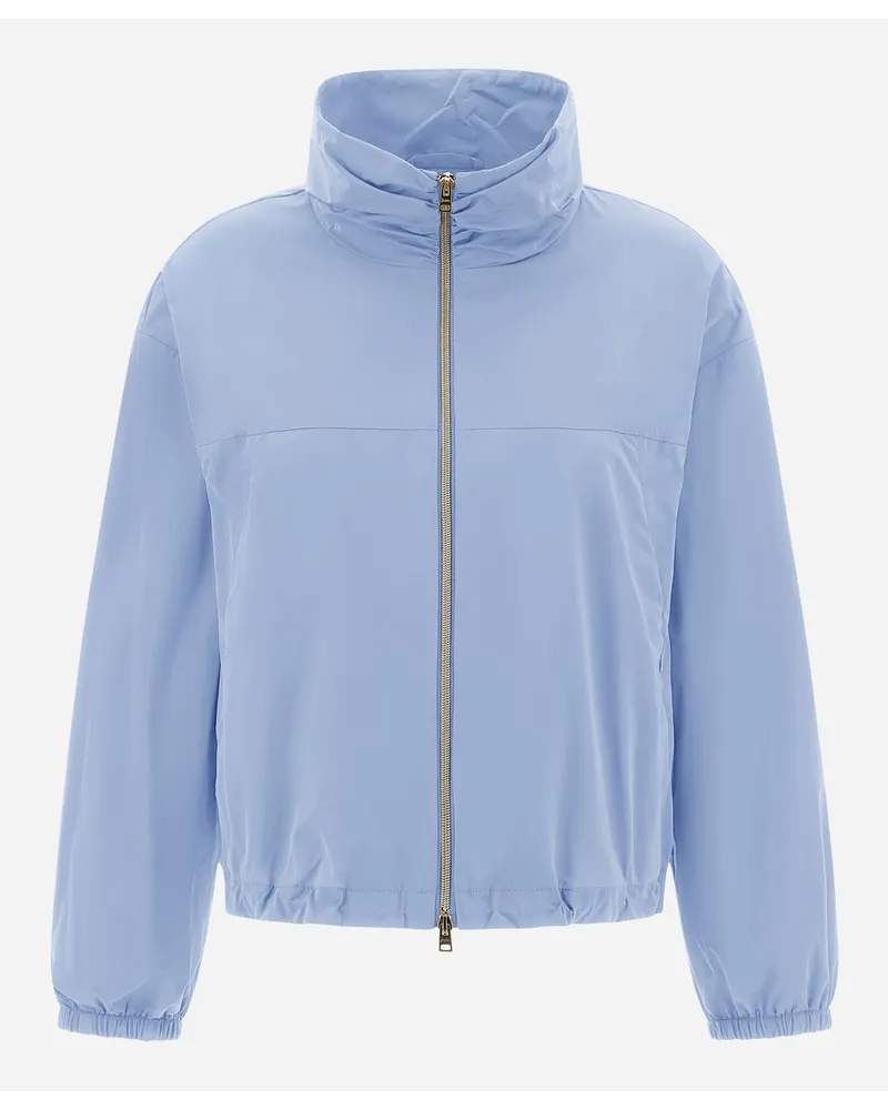 Herno Bomber In New Techno Taffeta Azzurro