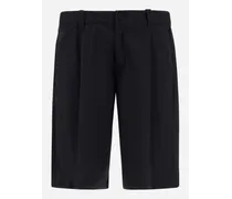 Pantaloni In Light Cotton Stretch E Ultralight Crease - Uomo Pantaloni Blu Navy