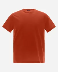 Herno T-shirt In Jersey Crepe Arancio