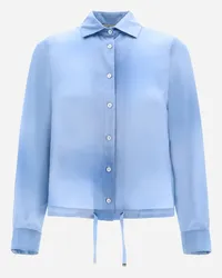 Herno Camicia In Cloud Silk Azzurro