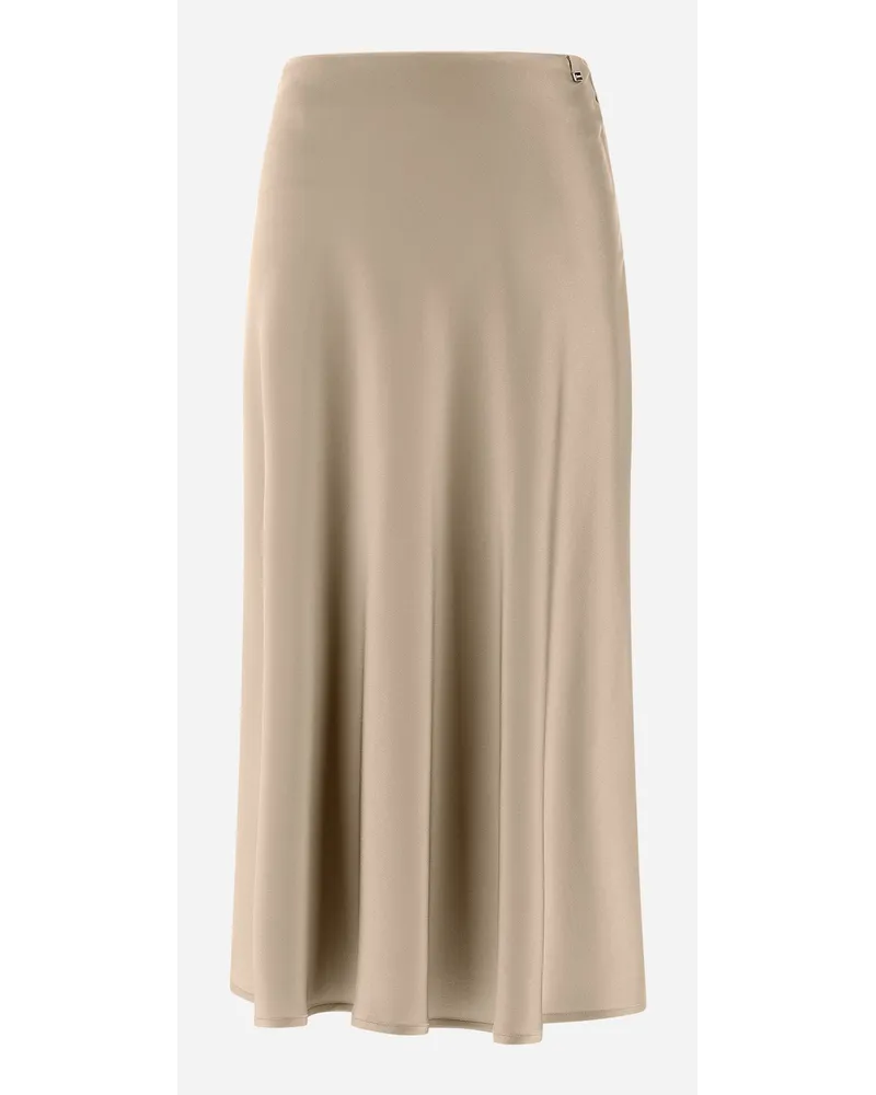 Herno Gonna Resort In Satin Effect Chantilly