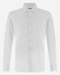 Herno Camicia Resort In Blanche Jersey Bianco