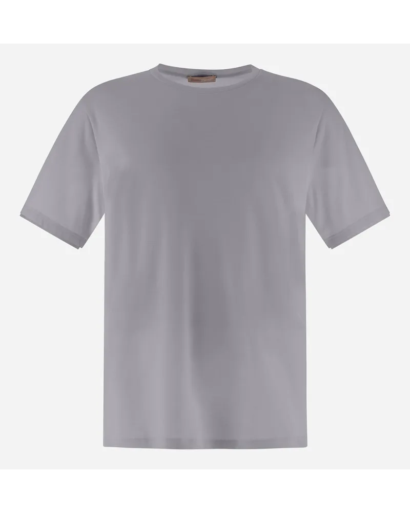 Herno T-shirt Resort In Basic Cotton Grigio
