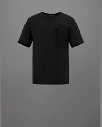 Herno T-shirt Laminar In Compact Jersey Nero