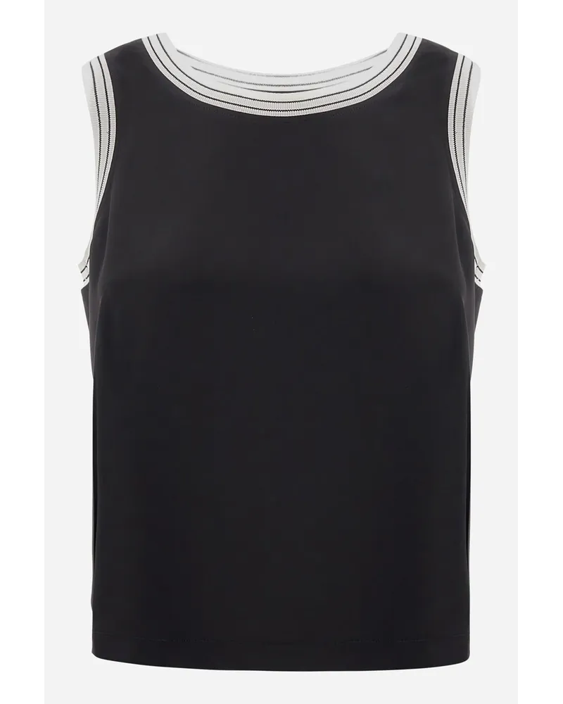 Herno Top In Casual Satin Nero