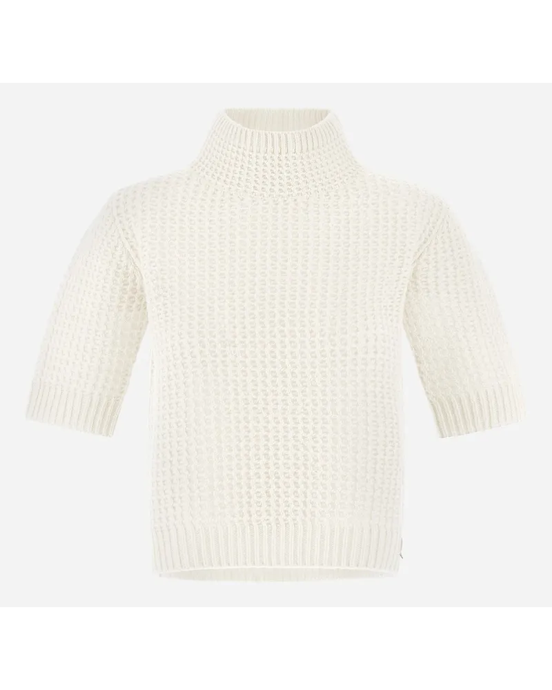 Herno Maglia Resort In Infinity Cut Out Bianco