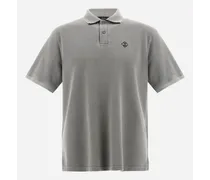 Polo In Pigment Dye Pique' - Uomo T-shirt E Polo Grigio