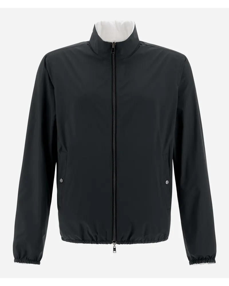 Herno Bomber In Microfibra Millionaire Reversibile Ed Ecoage Blu