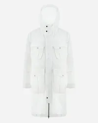 Herno Parka In Light Cotton Stretch Bianco