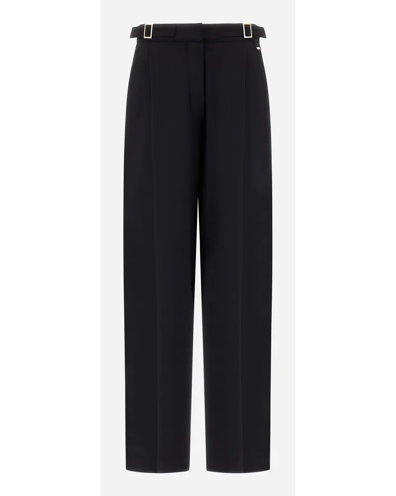 Herno Pantaloni In Structures Nylon Nero