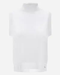 Herno Top In Glam Knit Effect Bianco