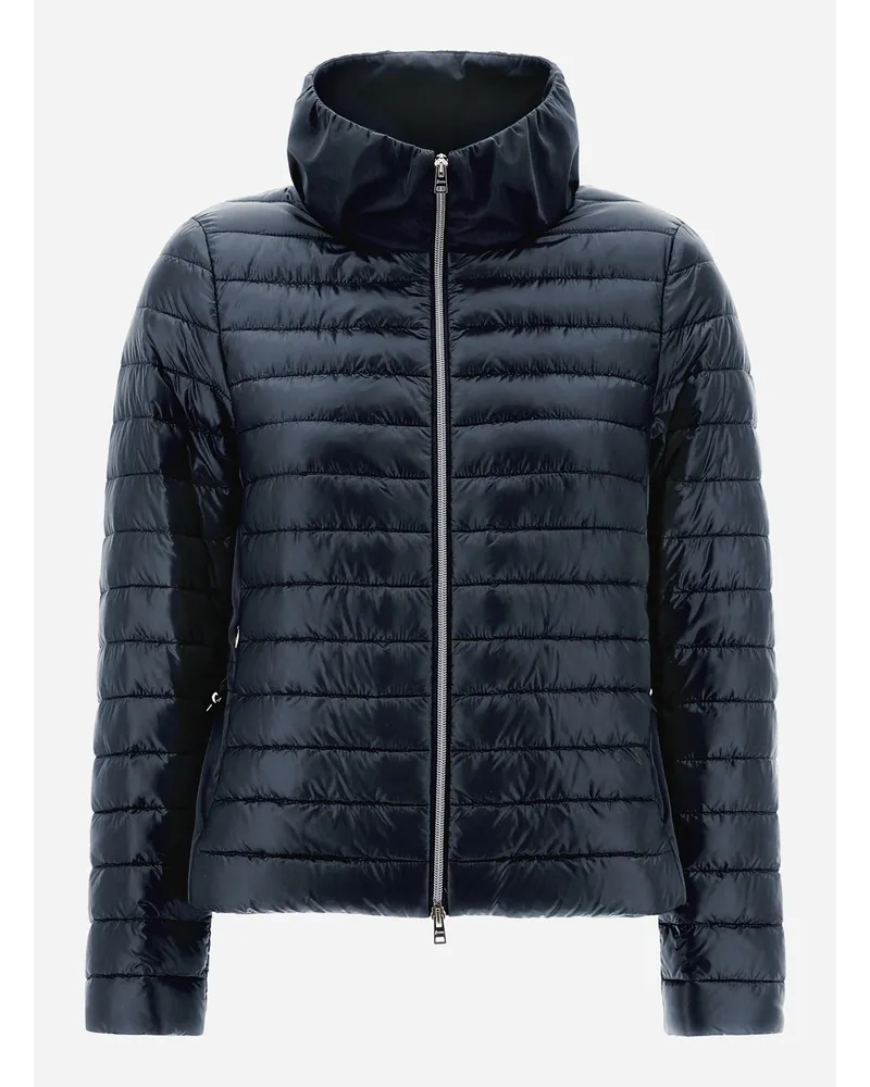 Herno Bomber In Nylon Ultralight E Techno Taffetà Blu