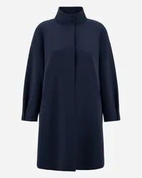 Herno Cappotto A Collo Alto In First-act Pef Blu