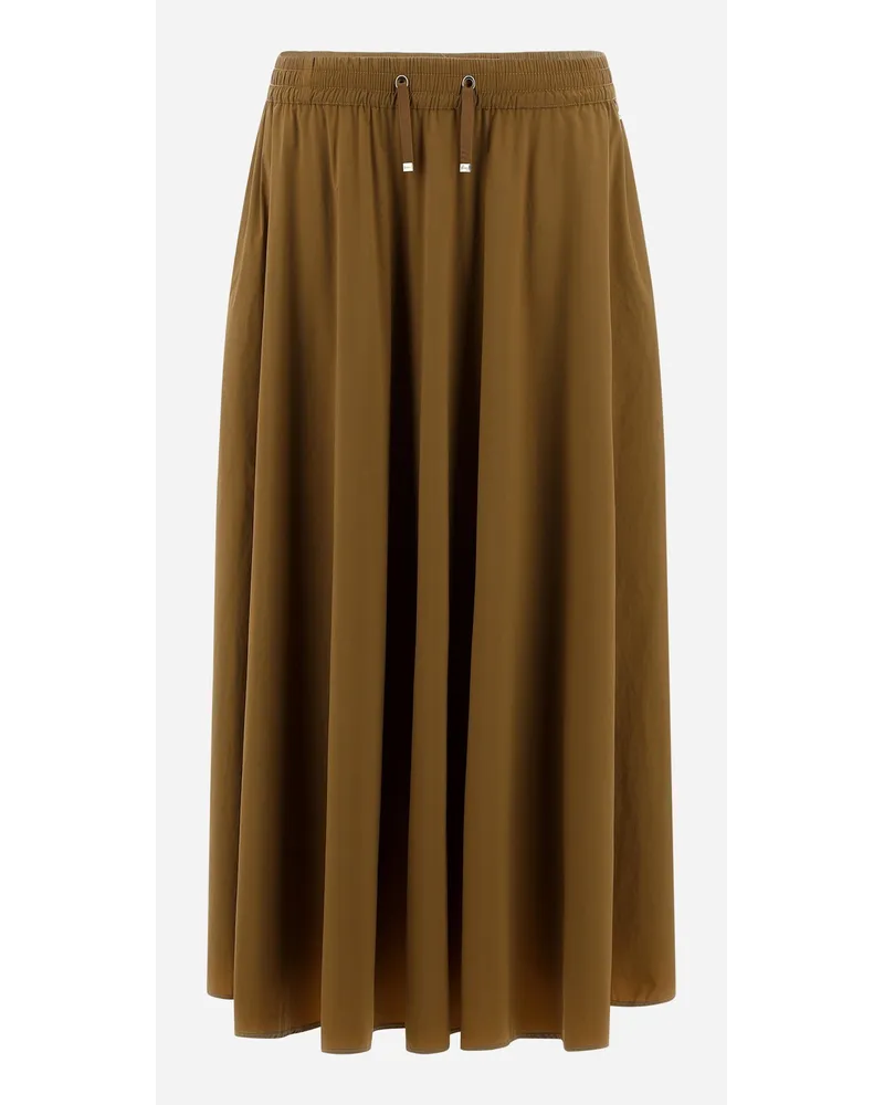 Herno Gonna In Light Nylon Stretch Rame