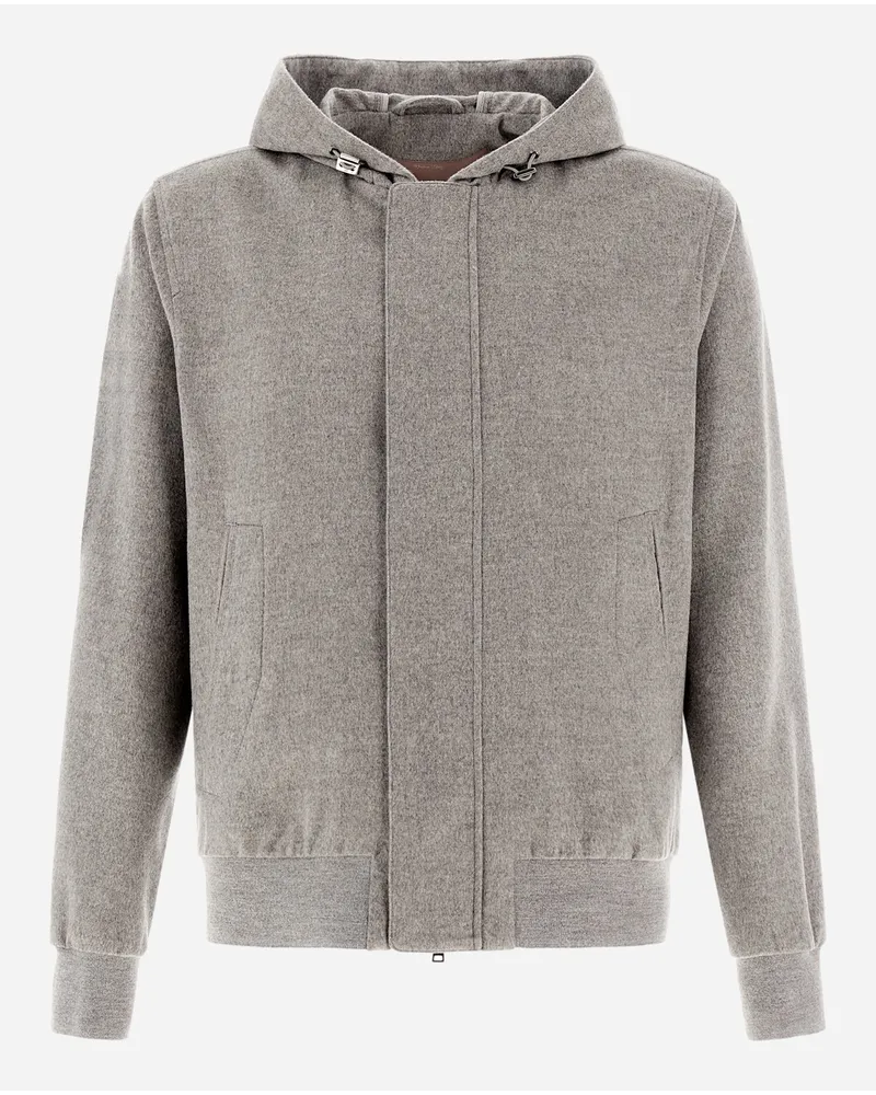Herno Bomber Resort In Cashmere Grigio
