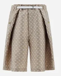 Herno Pantaloni Globe In Photocromatic Monogram Beige